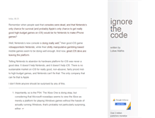 Tablet Screenshot of ignorethecode.net